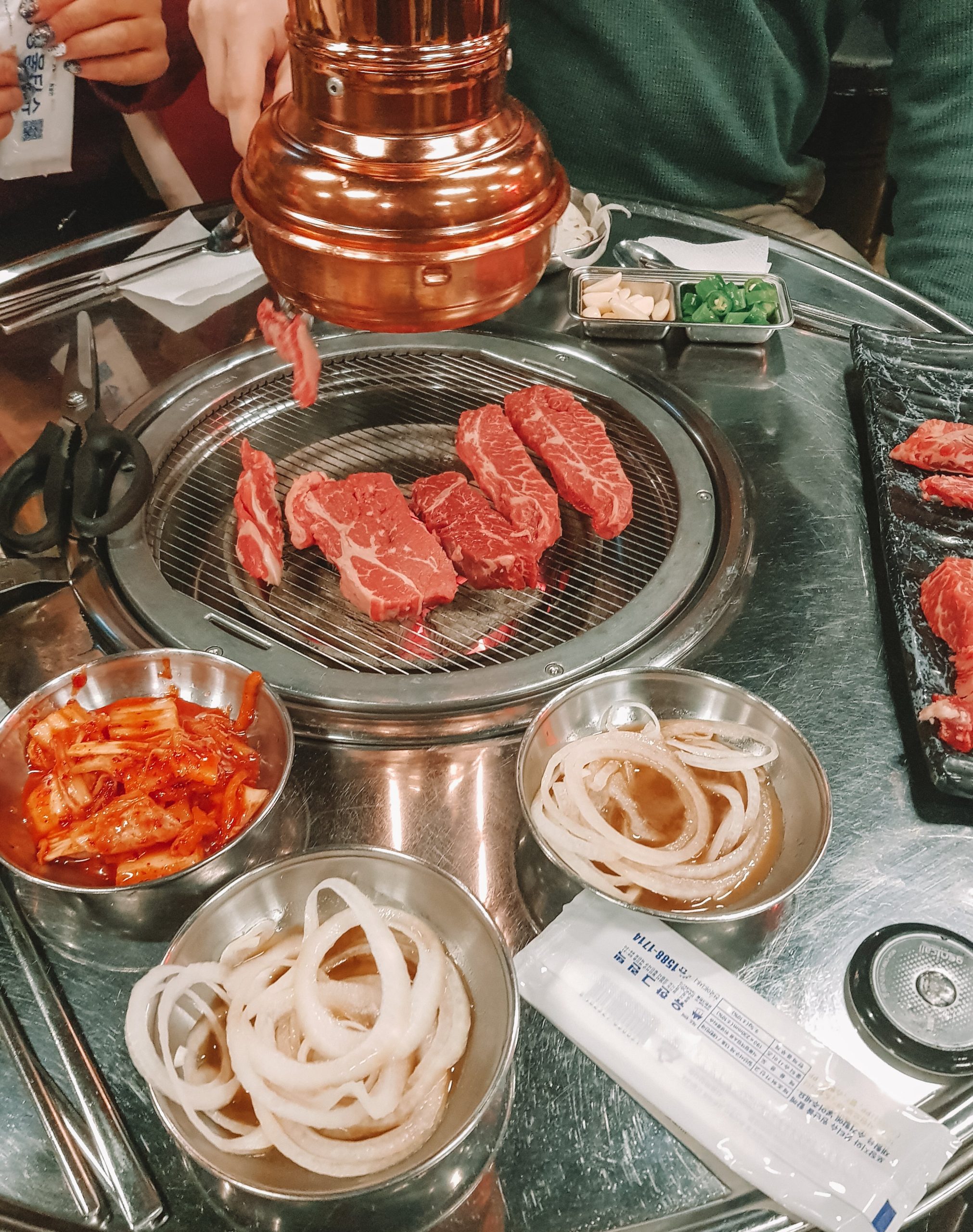 Etichetta alimentare in Corea: mangia barbecue coreano come un locale